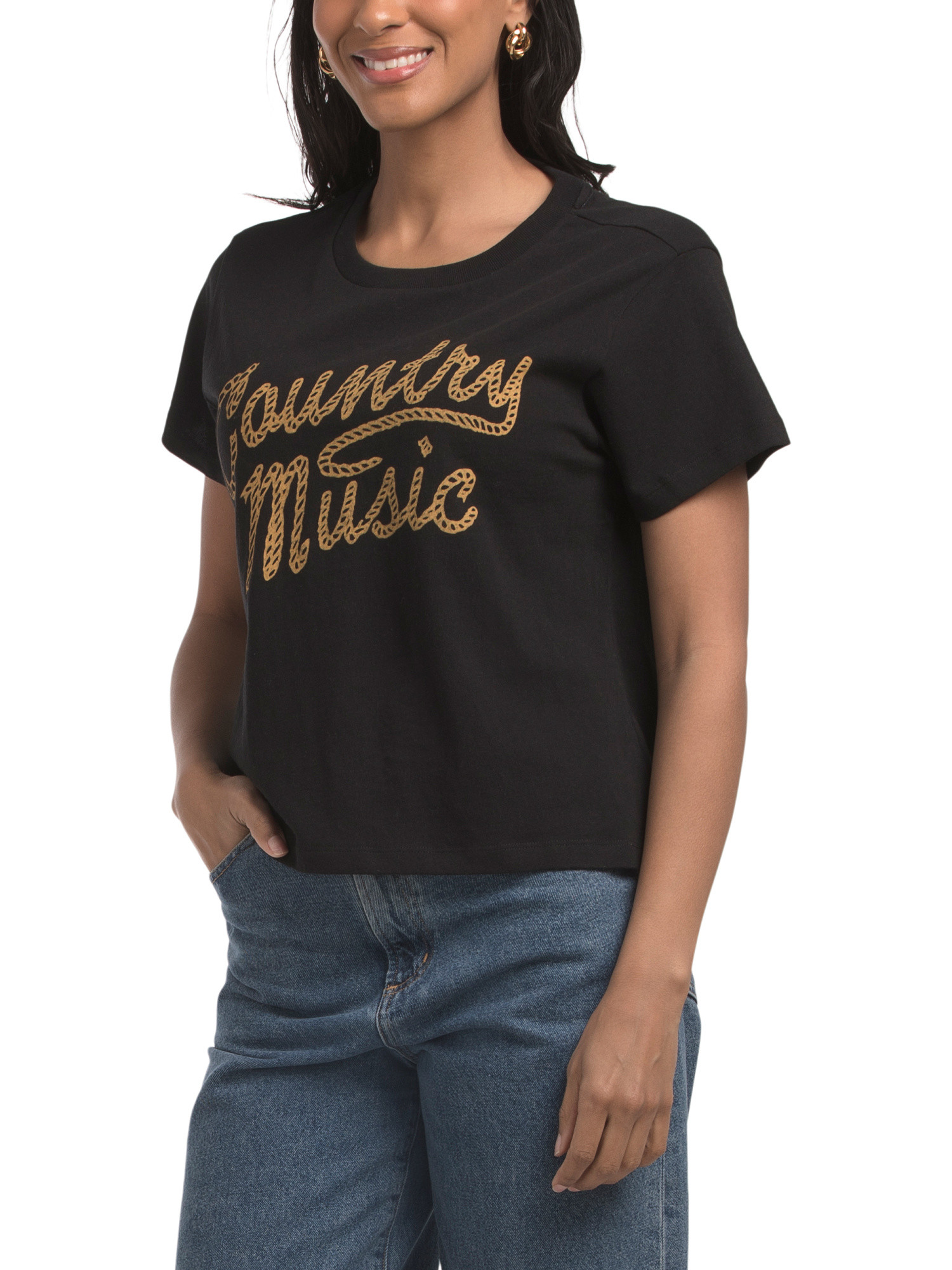 Country Music Cotton Jersey Rambler Tee | TJ Maxx