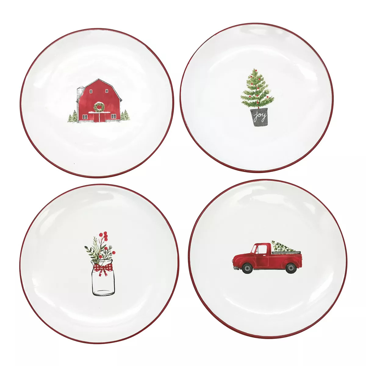 St. Nicholas Square® Farmhouse 4-pc. Appetizer Plate Set | Kohl's