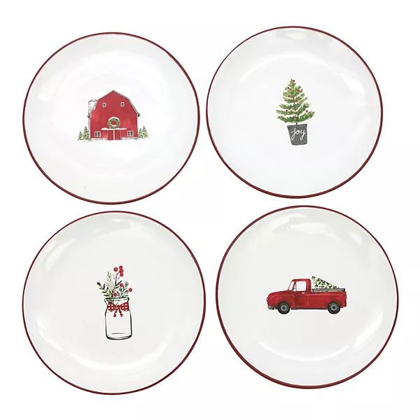 St. Nicholas Square® Farmhouse 4-pc. Appetizer Plate Set | Kohl's