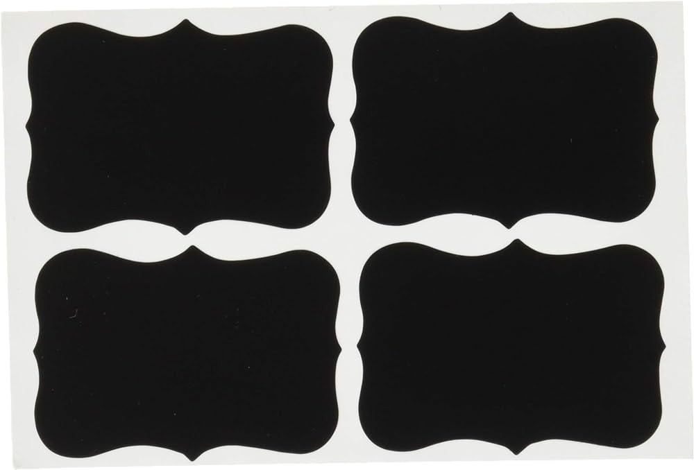 Chalkboard Labels,Fashionclubs Reusable Blackboard Stickers for The Kitchen, Pantry, Mason Jars, ... | Amazon (US)