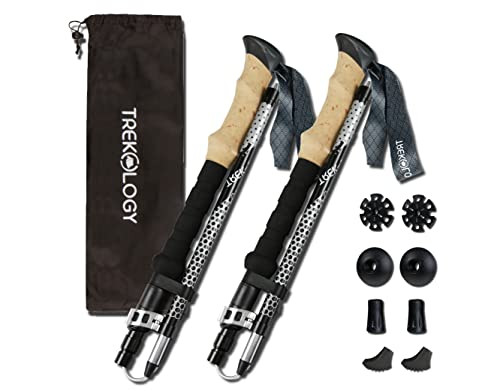 TREKOLOGY Trek-Z Collapsible Hiking & Trekking Poles - Balance Support for Seniors, Women, and Men, 2pc Per Set | Amazon (US)