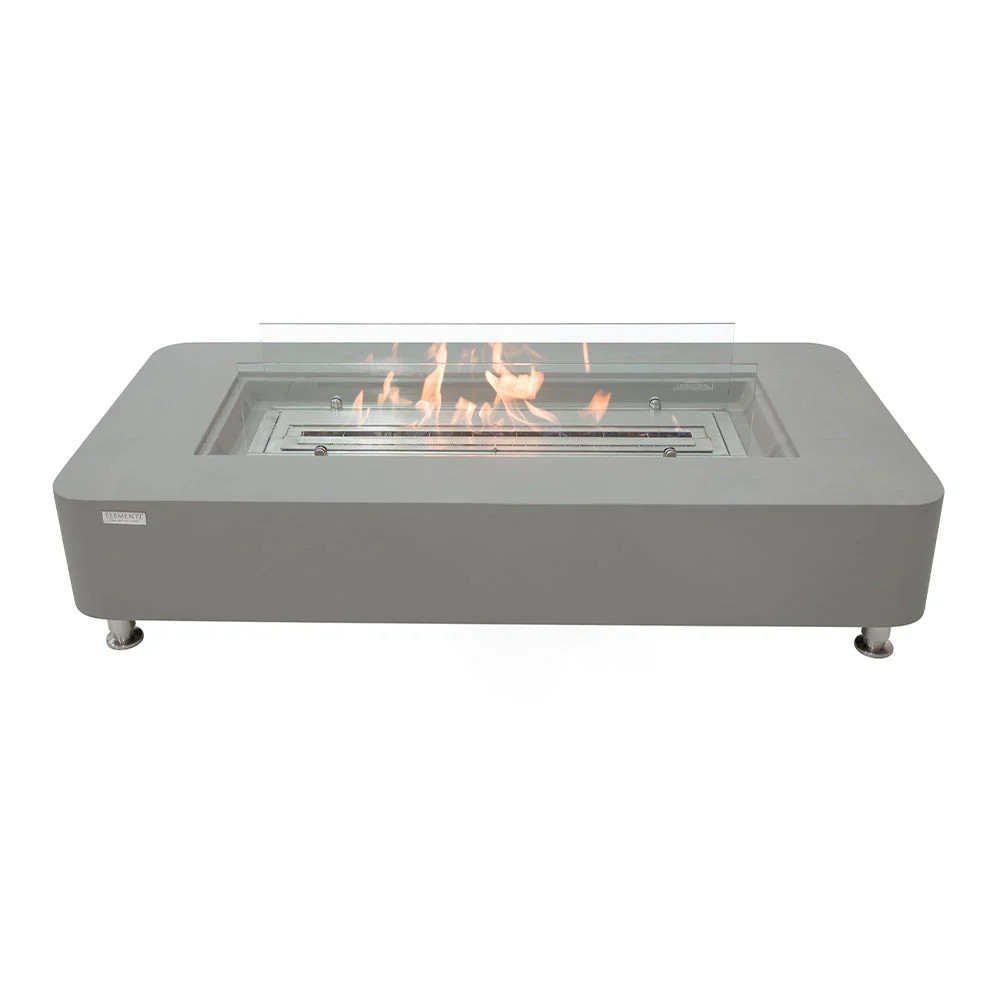Envelor 61.9-in x 29.9-in Ethanol fuel Fireplace one_size in Gray | ECG01SG-1 | Lowe's