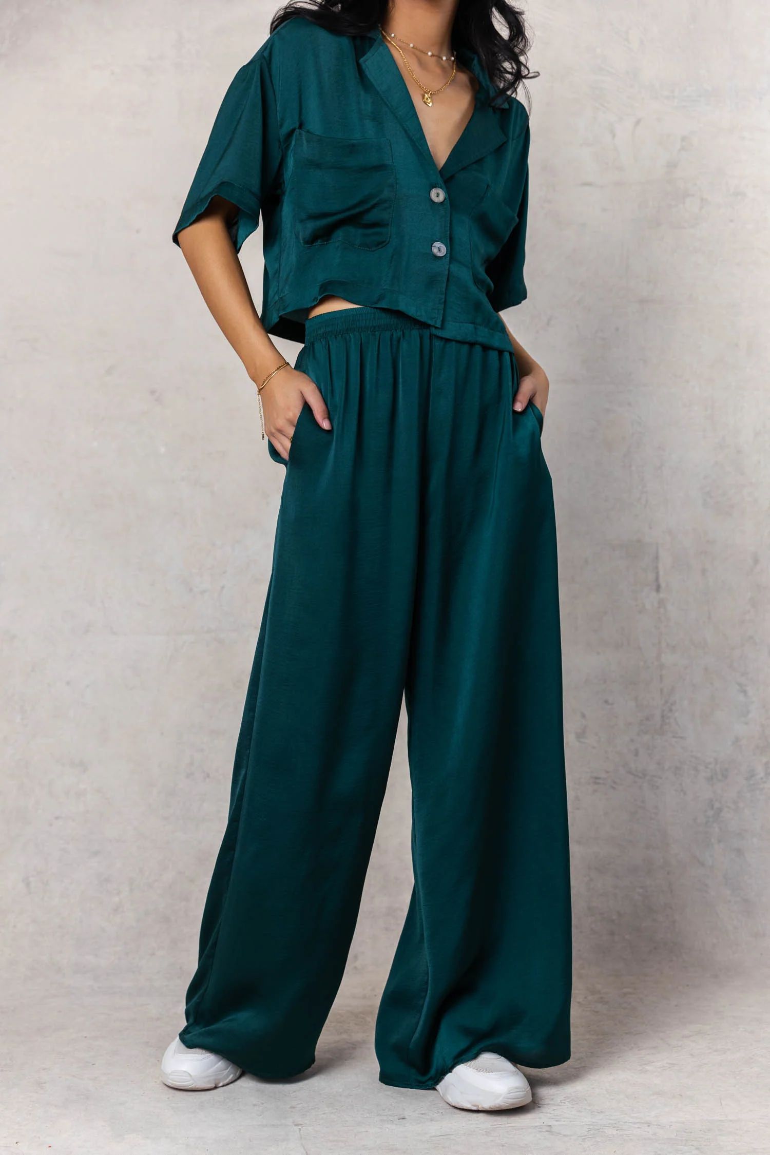 Haisley Pants in Emerald - FINAL SALE | Bohme