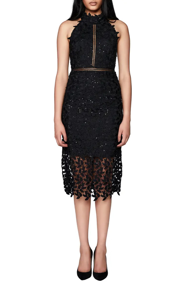 Bardot Sequin Leaf Lace Dress | Nordstrom | Nordstrom