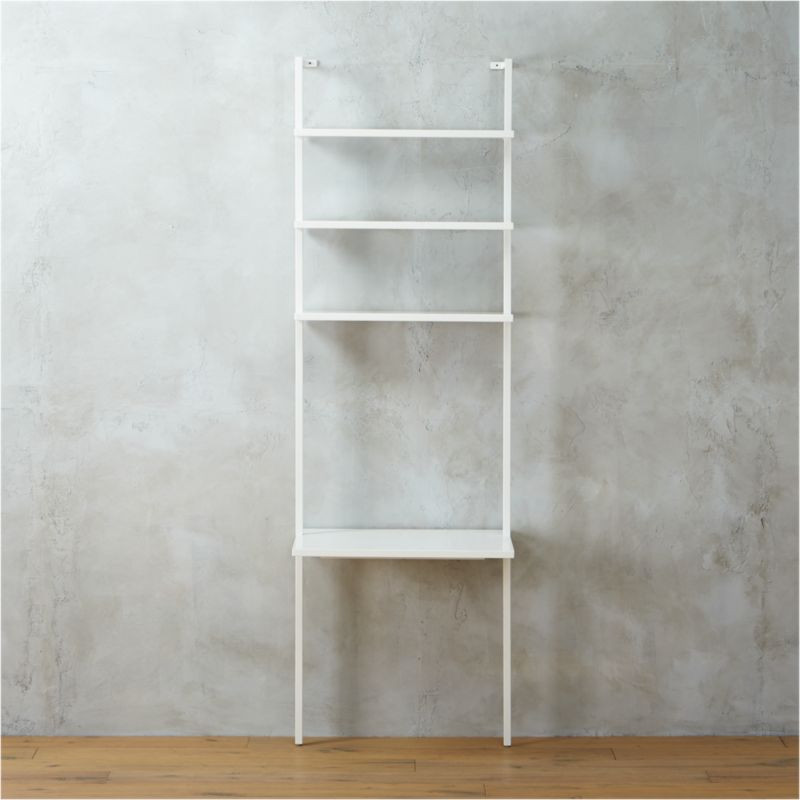 Stairway White Ladder Desk + Reviews | CB2 | CB2