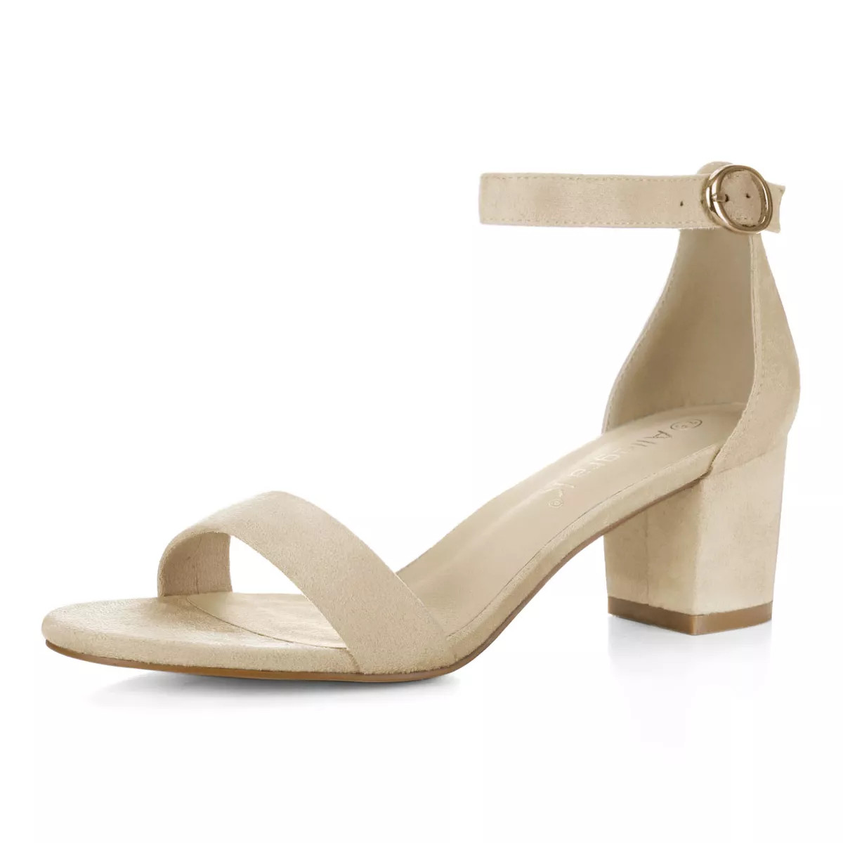 Allegra K Women's Open Toe Block Heel Adjustable Buckled Ankle Strap Sandals | Target