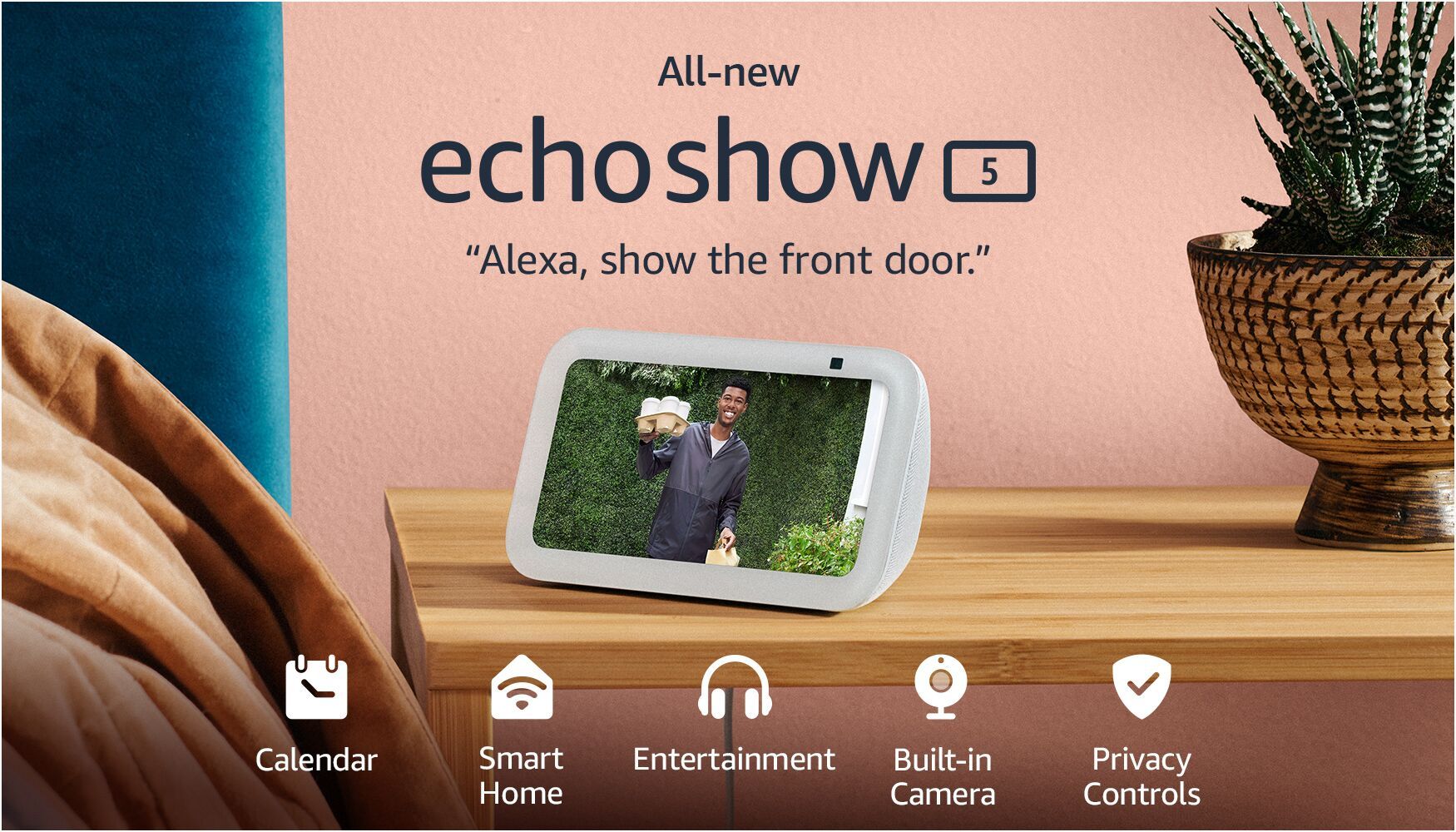 Amazon Echo Show 5 (3rd Generation) | 5.5 Inch Smart display with Alexa Glacier White B09B2QTGFY ... | Best Buy U.S.