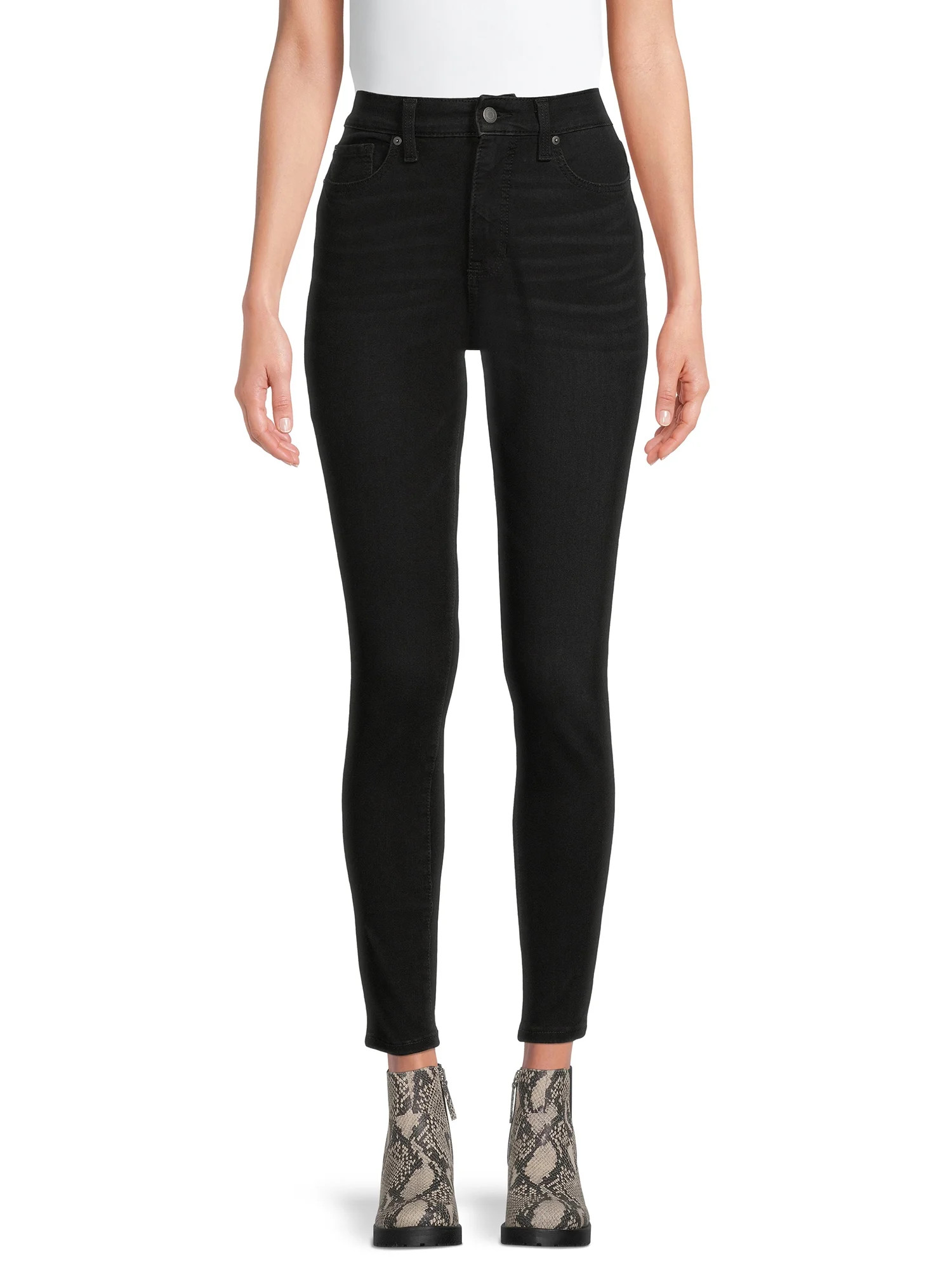 Time and Tru Women's High Rise Curvy Jeans - Walmart.com | Walmart (US)