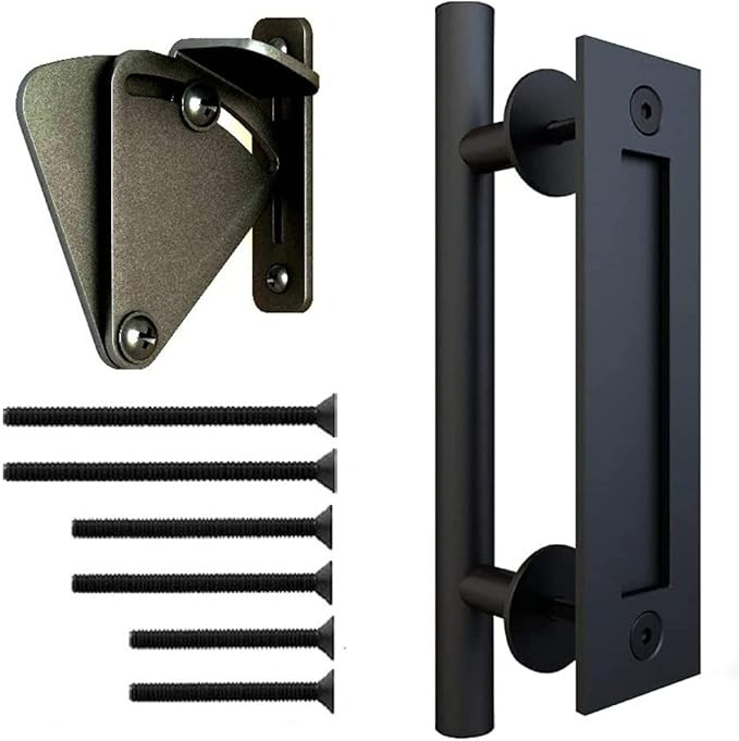 Floradis Pull and Flush Handle Set 12" for Sliding Barn Door. Fit Doors Up to 2 1/3". Flush Mount... | Amazon (US)