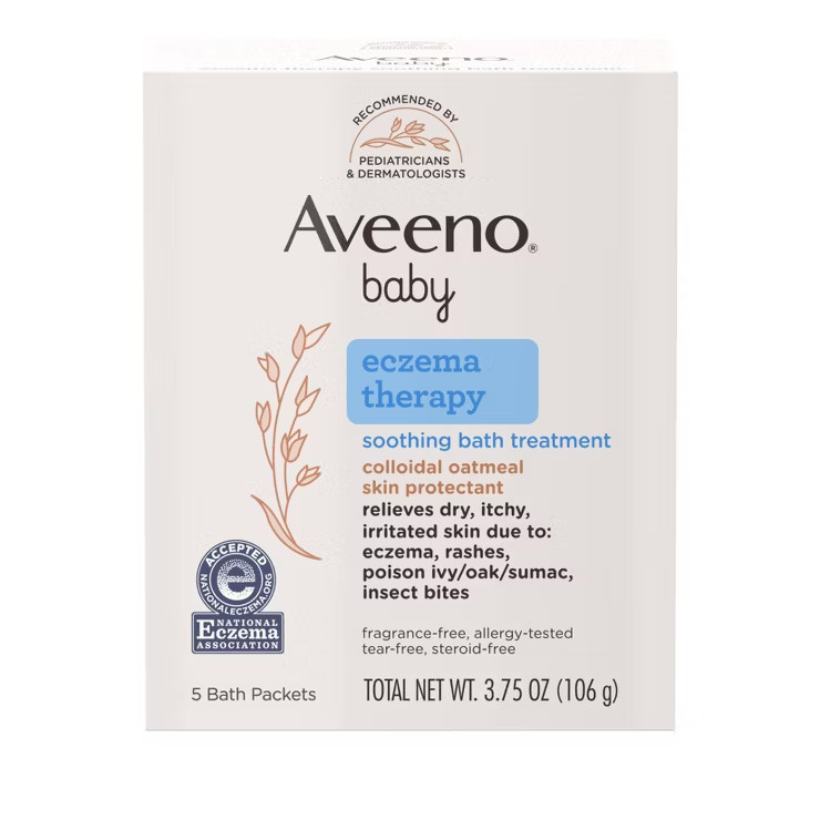 Aveeno Baby Soothing Bath Treatment - 3.75oz - 5ct | Target