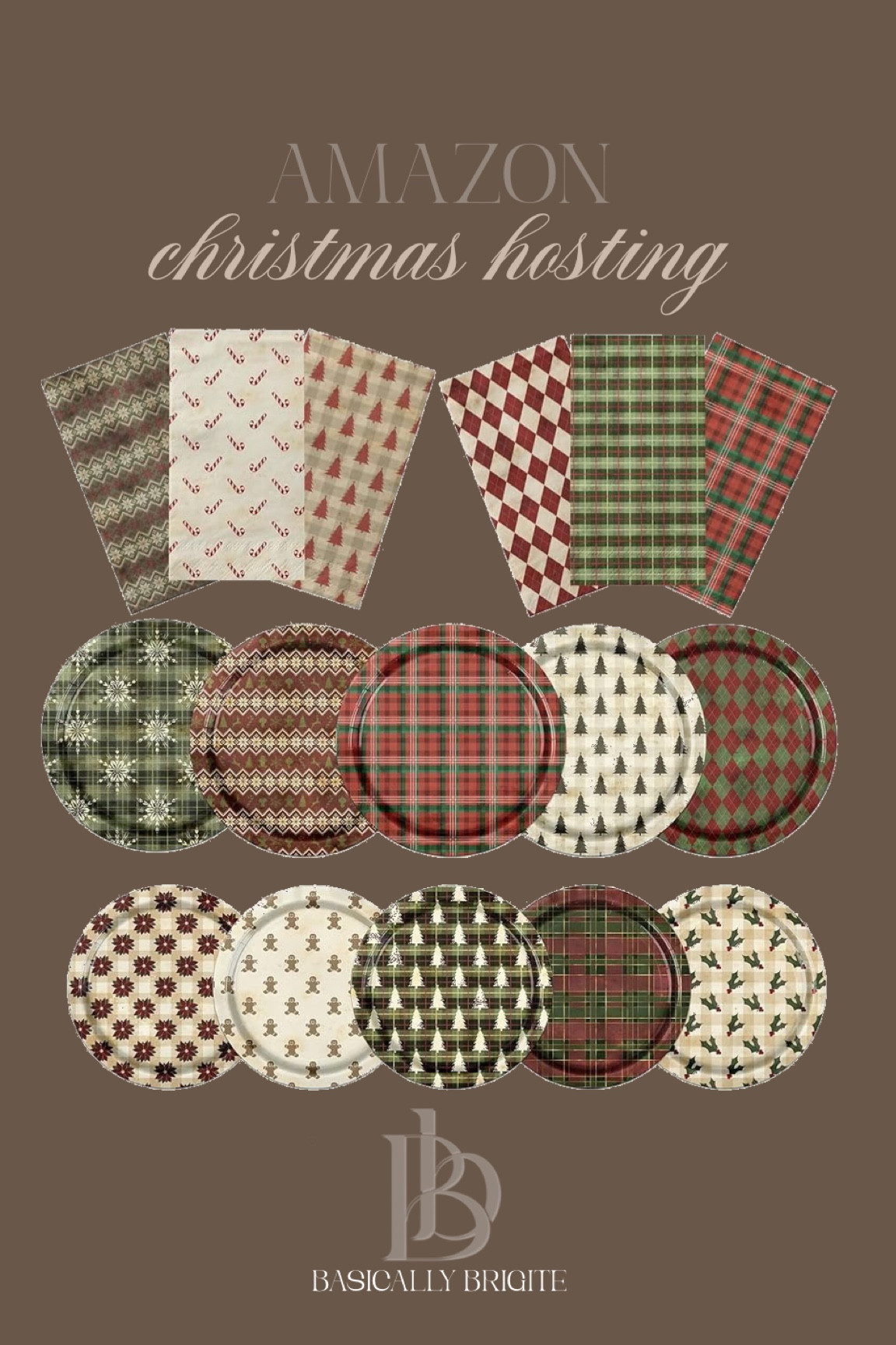 Amazon Christmas hosting plates and napkins for Christmas dinner 🍽️✨🎅🏼

#LTKParties #LTKHome #LTKHoliday