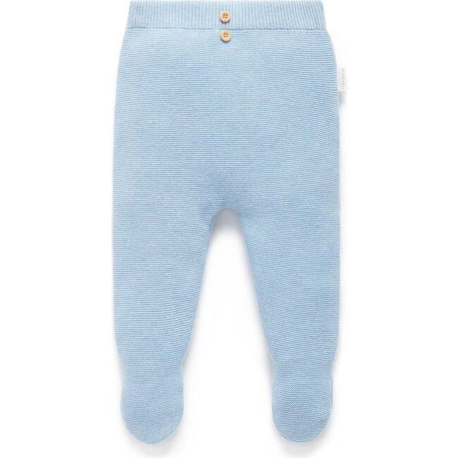 Textured Knit Legging Blue Melange | Maisonette