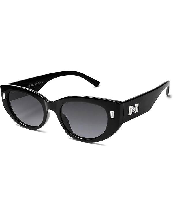 SOJOS Retro Trendy Rectangle Polarized Sunglasses Y2K Narrow Sunnies SJ2266 | Amazon (US)