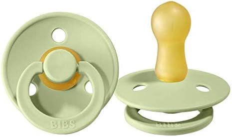 Amazon.com : BIBS Baby Pacifier | BPA-Free Natural Rubber | Made in Denmark | Pistachio 2-Pack (0... | Amazon (US)