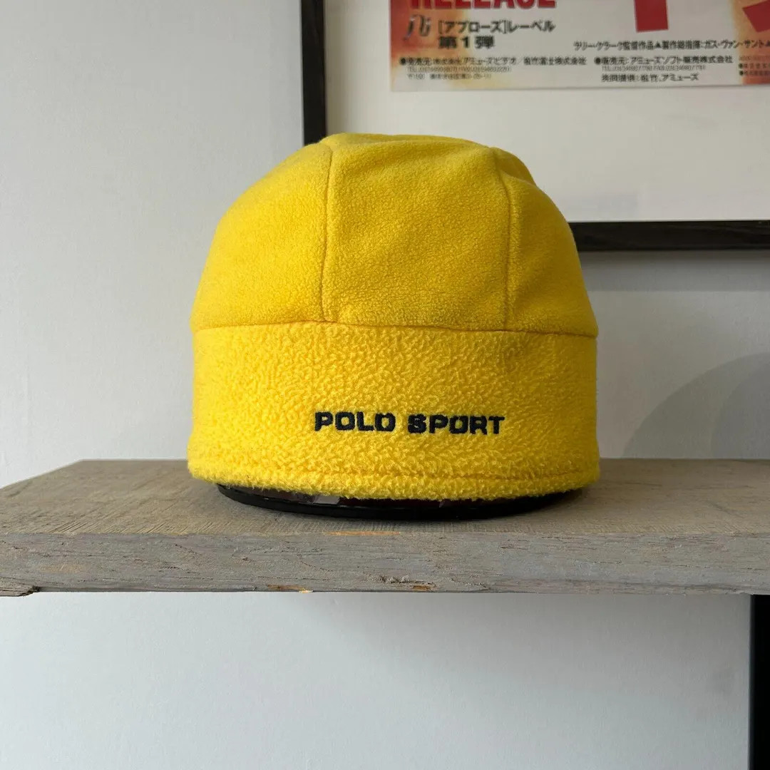 VINTAGE | Polo Sport Ralph Lauren Fleece Skully HAT sz S/M | Etsy (US)