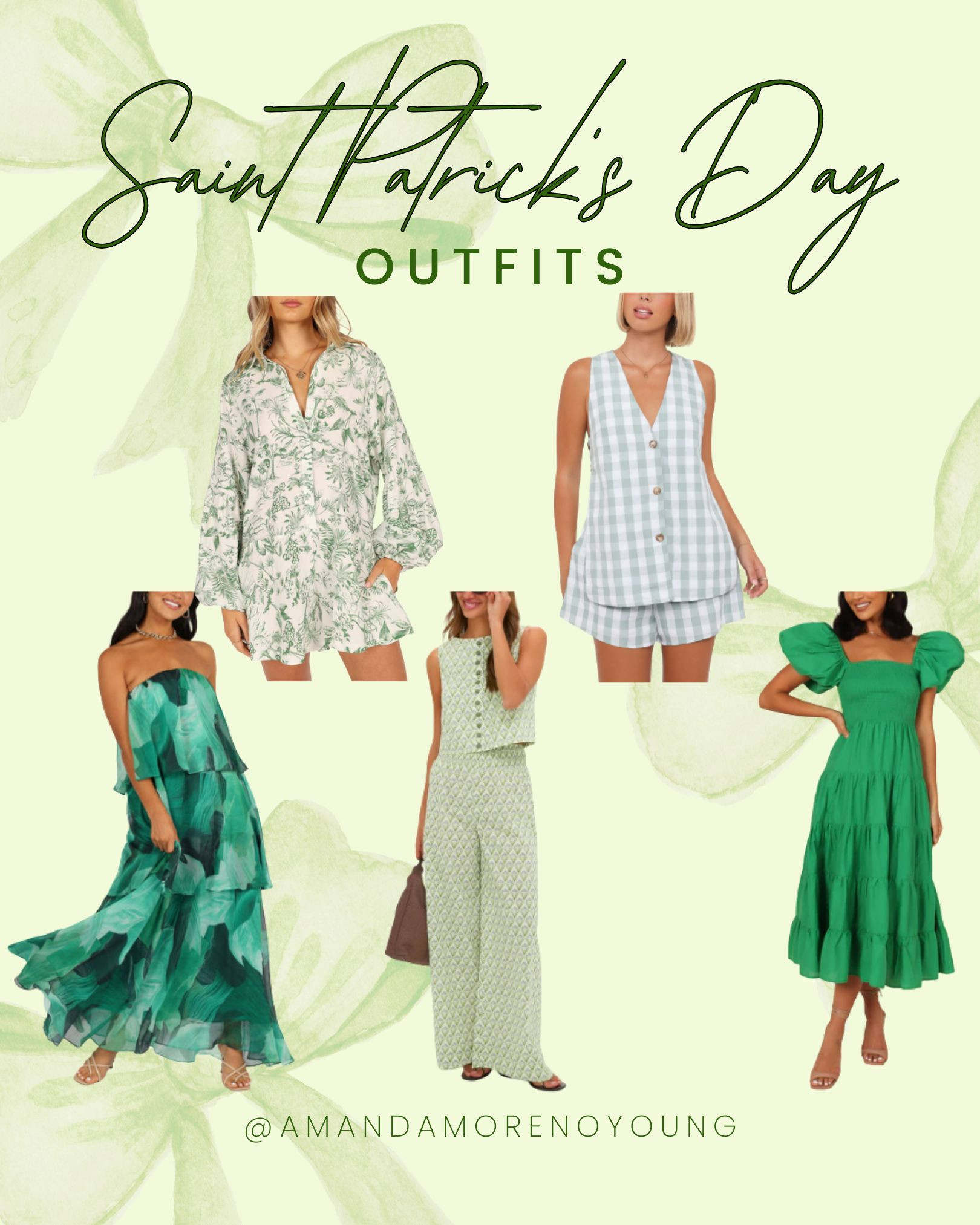 🍀💚 St. Patrick’s Day Dresses + Matching Set 💚🍀

Festive but still wearable — the best kind of holiday outfit 💚 I rounded up the cutest St. Patrick’s Day dresses and green matching sets that are perfect for work, school events, brunch, or a casual celebration.

Think flattering silhouettes, comfortable fabrics, and rich green tones that feel elevated instead of costume-y. These are the pieces you can style now for the holiday and keep wearing all spring long — always a win 🙌

If you’re looking for an easy, put-together look, these are my favorite green dresses for women, St. Patrick’s Day outfit ideas, and matching sets to shop now.

Tap to find your lucky outfit 🍀✨

#StPatricksDayOutfit #GreenDress #MatchingSet #WomenStyle #SpringOutfits #LTKStyle #HolidayOutfit #MomStyle #FestiveStyle #SeasonalStyle 

 

#LTKgrwm #LTKootd #LTKSeasonal