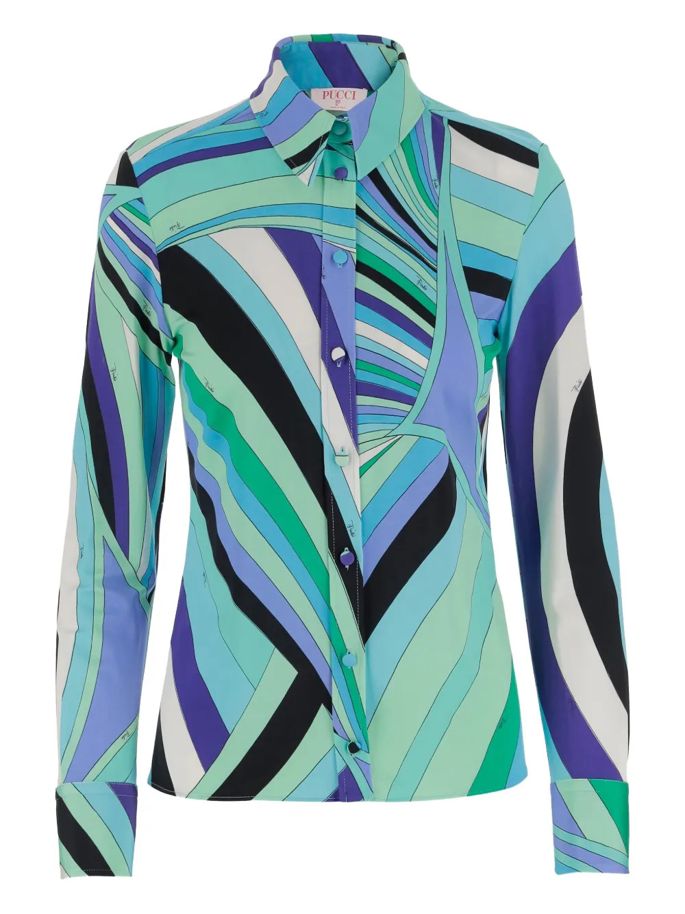 Iride-print shirt | Farfetch Global