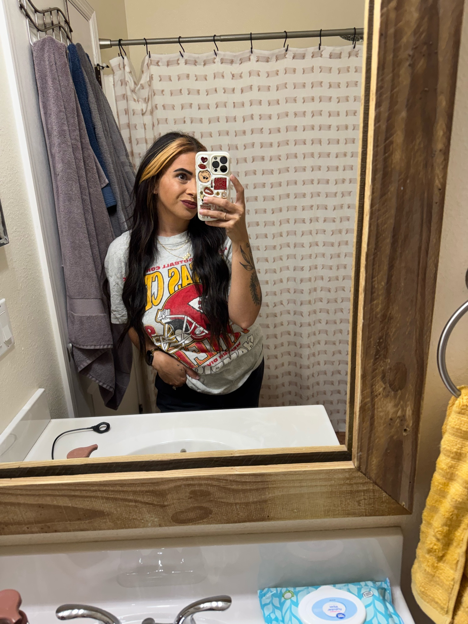 Chiefs game day baby! Never miss a game wearing my NFL gear from Abercrombie! 

#LTKStyleTip #LTKMidsize #LTKSeasonal