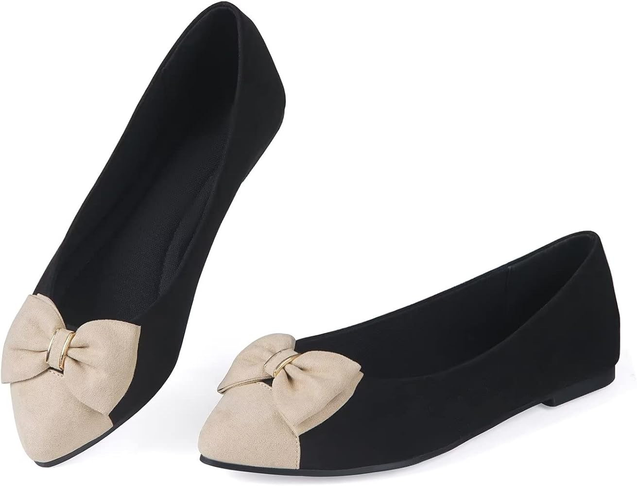 MUSSHOE Flat Shoes Women Comfortable Slip on Women's Flats | Amazon (US)