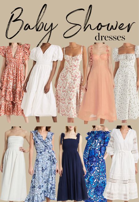 Kat Jamieson shares the best spring baby shower dresses to wear to a shower. Midi dress, floral dress, Zimmermann, sundress, summer, feminine, white dresses. 

#LTKbaby #LTKSeasonal #LTKbump