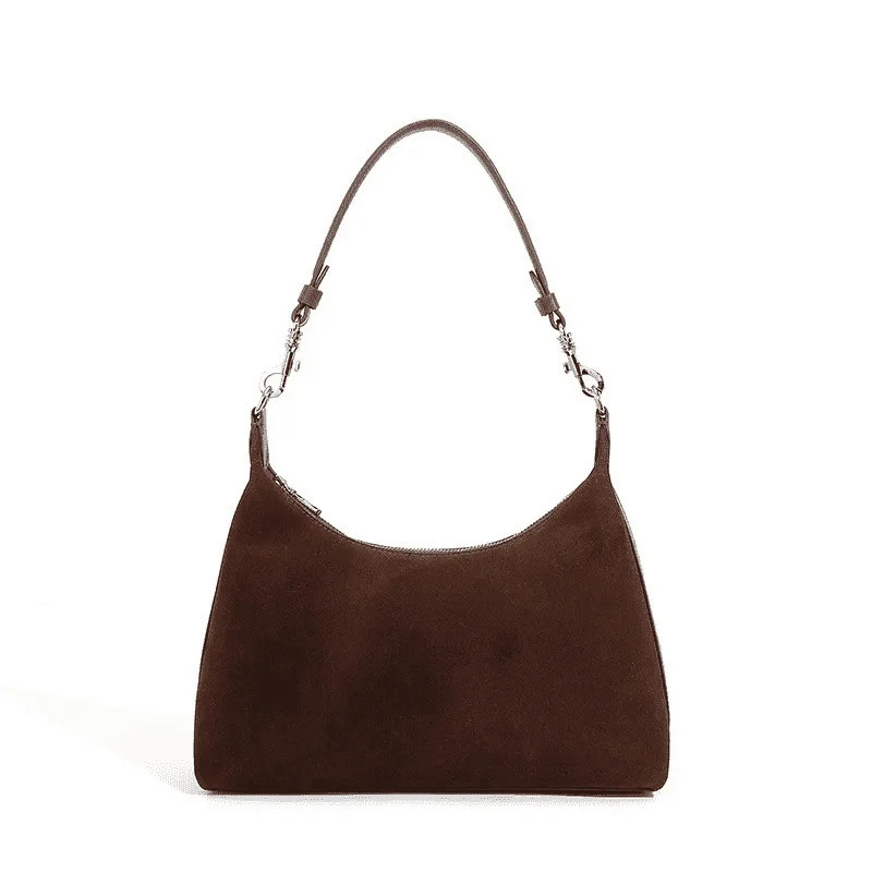 Women’s Genuine Suede Cowhide Leather Shoulder Bag Handbag Purse | Walmart (US)