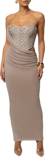 Stellar Sequin Strapless Maxi Dress | Nordstrom