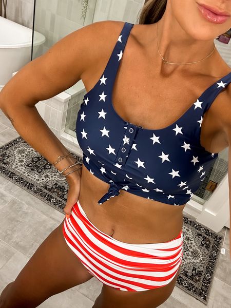 Fourth of July swimsuit | Stars and Stripes swimsuit | patriotic swimsuit 
(In a size medium) 

#LTKstyletip #LTKswim #LTKunder50