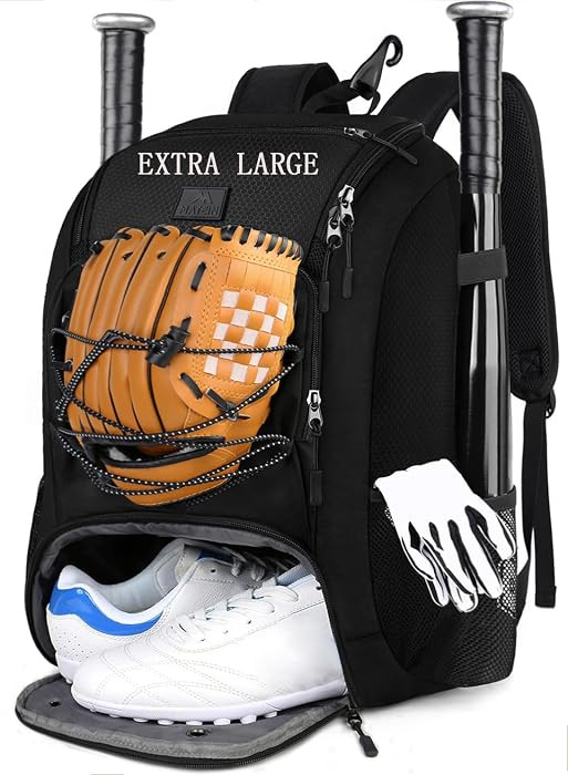 MATEIN Baseball Backpack, Softball Bat Bag with Shoes Compartment for Youth, Boys and Adult, Ligh... | Amazon (US)