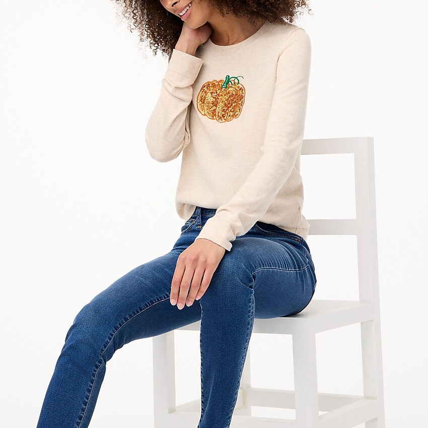 Pumpkin Teddie sweater | J.Crew Factory