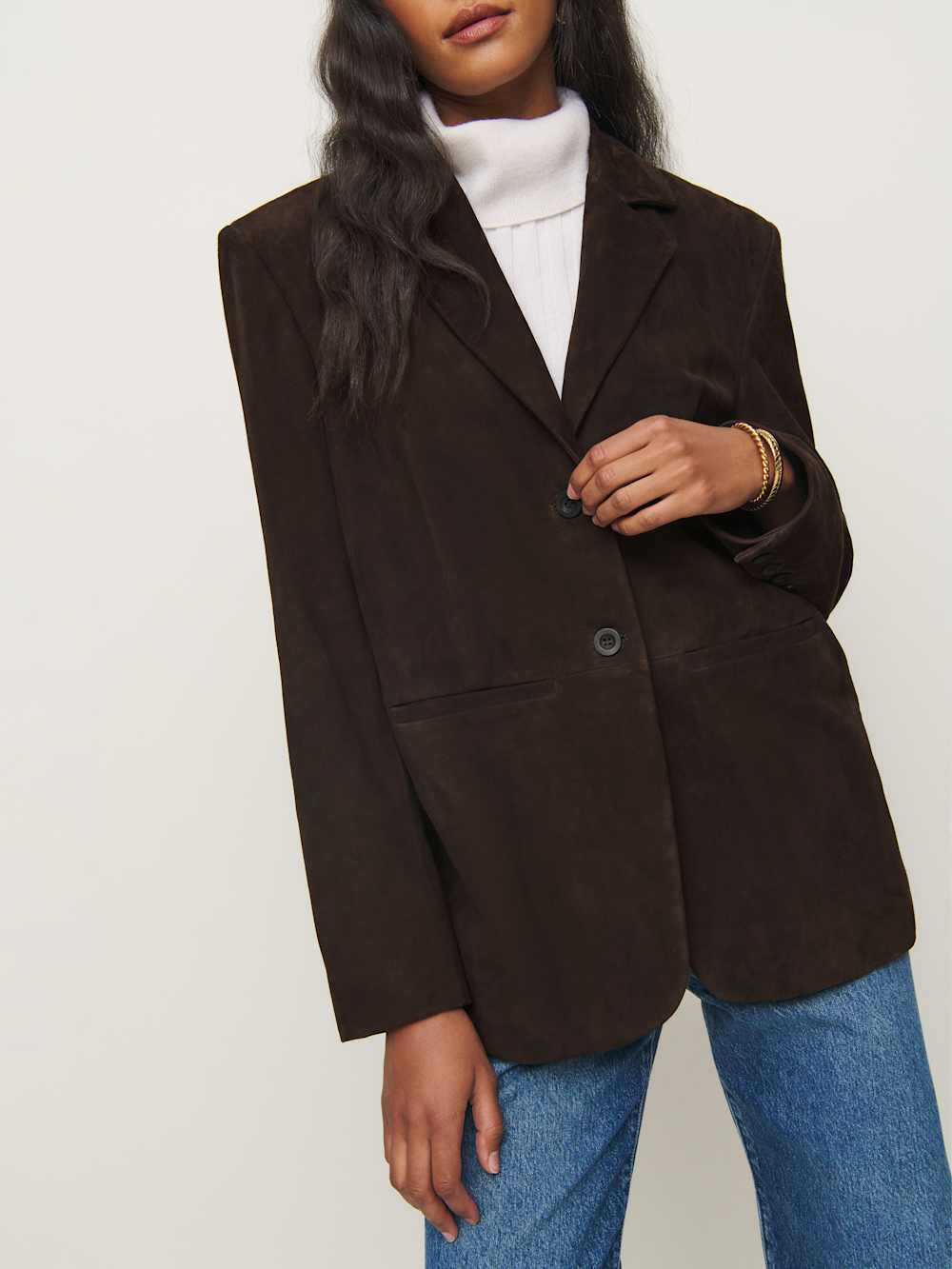Veda Leon Oversized Suede Blazer | Reformation (Global)
