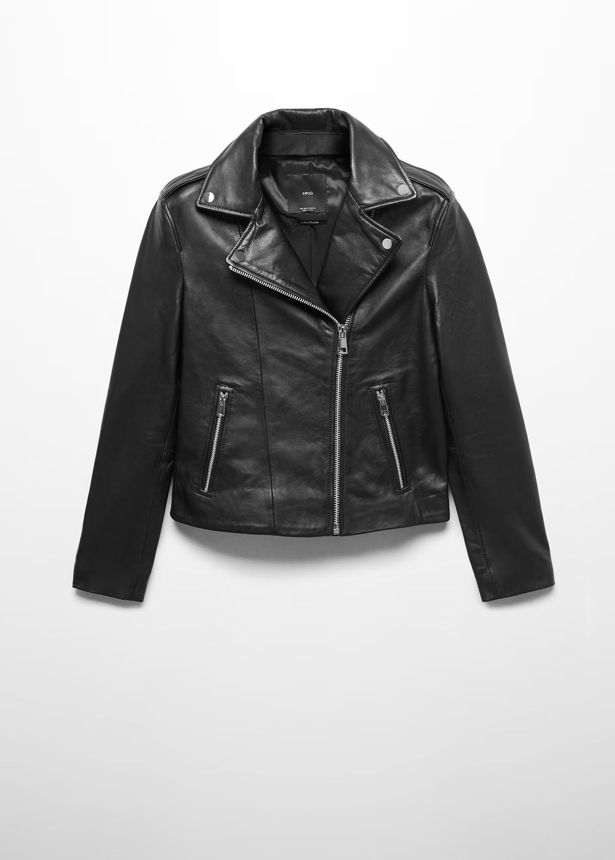 Leather biker jacket | MANGO (US)