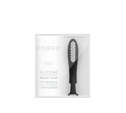 FOREO ISSA Hybrid Wave Brush Head Black, Medical-Grade Silicone & PBT Polymer Bristles | Amazon (US)