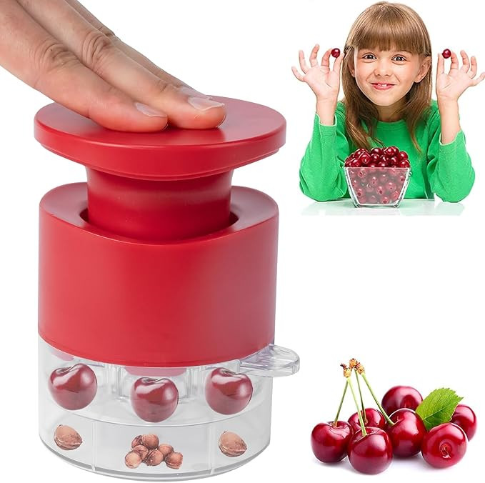 Cherry Pitter Tool 7-in-1, Portable Cherries Seed Remover, Fruit Pit Core Remover for Make Fresh ... | Amazon (US)