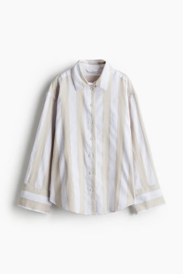 Linen-blend Shirt | H&M (US + CA)