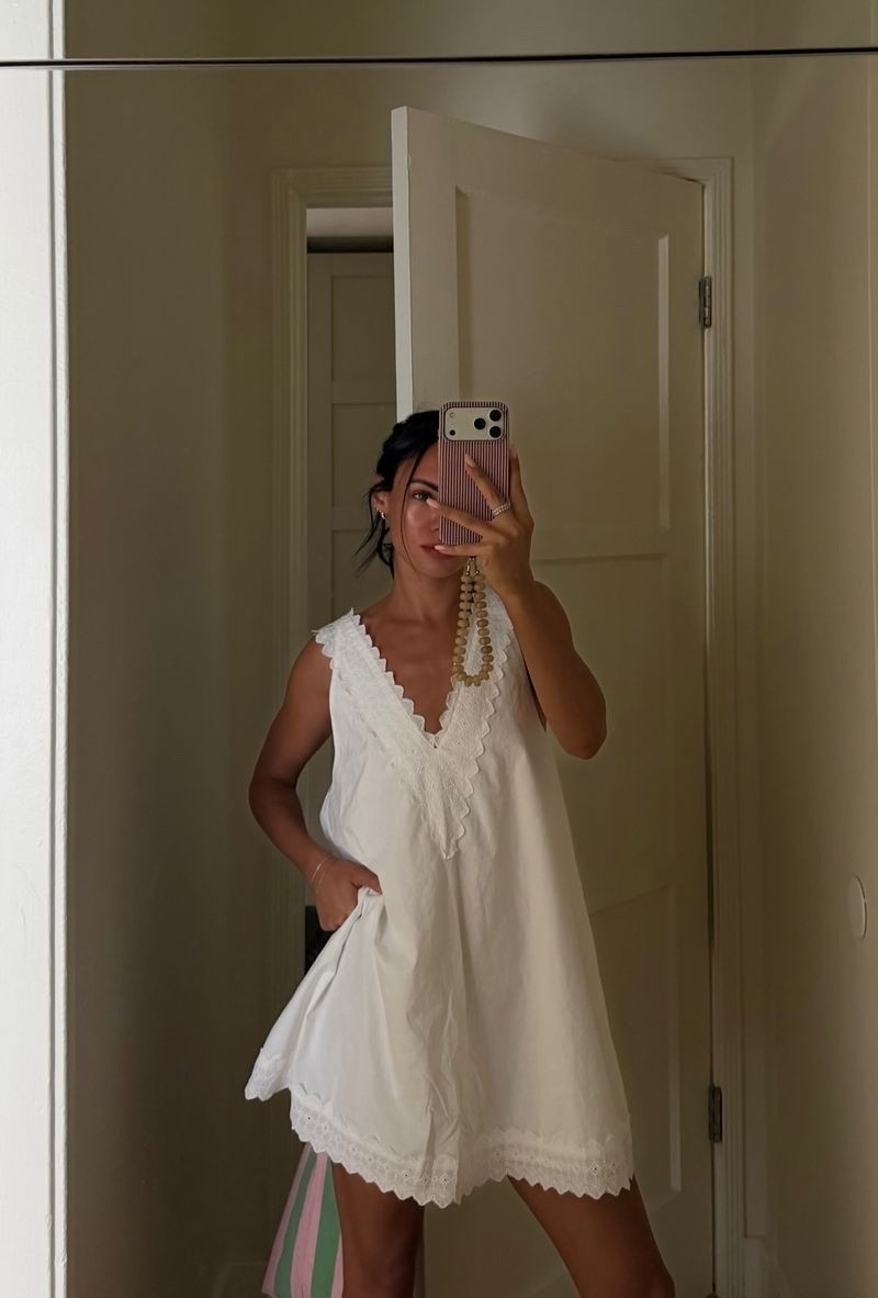 DISSH white mini dress

#LTKdayinmylife #LTKSeasonal #LTKPetite