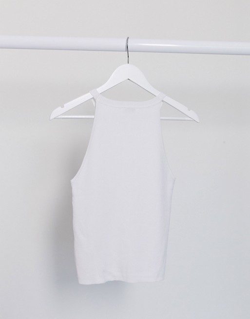 Pimkie halter neck vest in white | ASOS (Global)