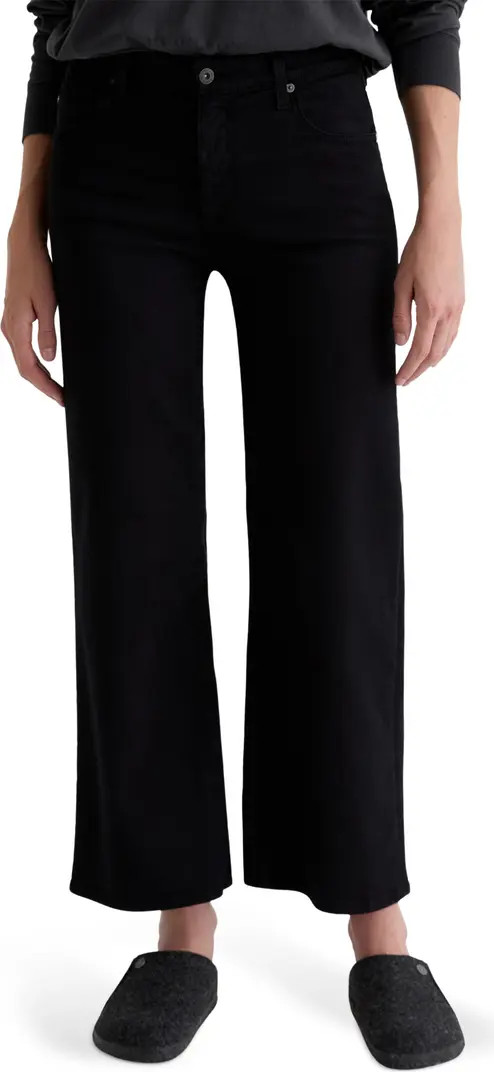 AG Saige Mid Rise Ankle Wide Leg Jeans | Nordstrom | Nordstrom