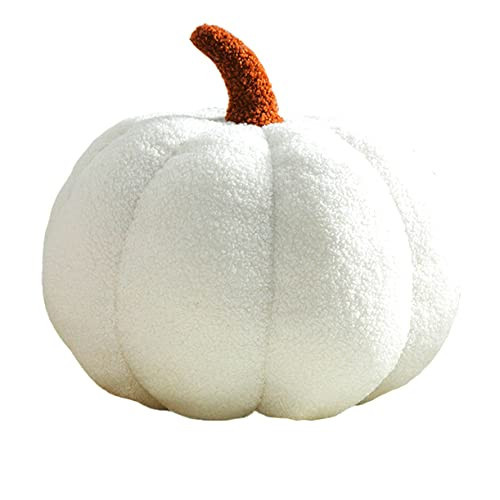 Maxpetus 3D Simulated Pumpkin Pillow Plush Pillow Sofa Cushion (7.8inch - Pack of 1, White) | Amazon (US)