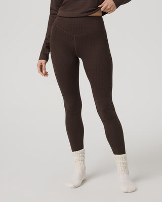 Vuori Textured Chilled Out Legging | Java Houndstooth | XXS | Vuori Clothing (US & Canada)