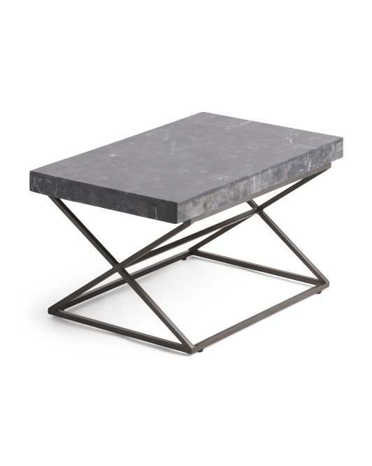 Mccray Cocktail Table With Stone Top | TJ Maxx