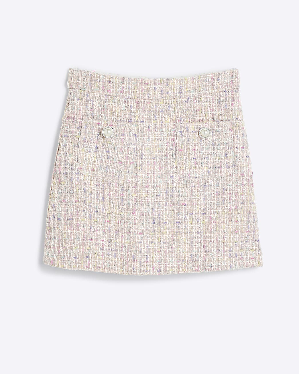 Girls pink boucle skirt | River Island UK & IE