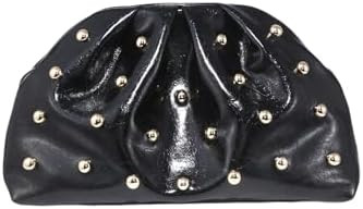 QWINEE Women's Elegant Studded Clutch Bag Magnet Ruched Bags Retro Vintage Evening Handbag | Amazon (US)
