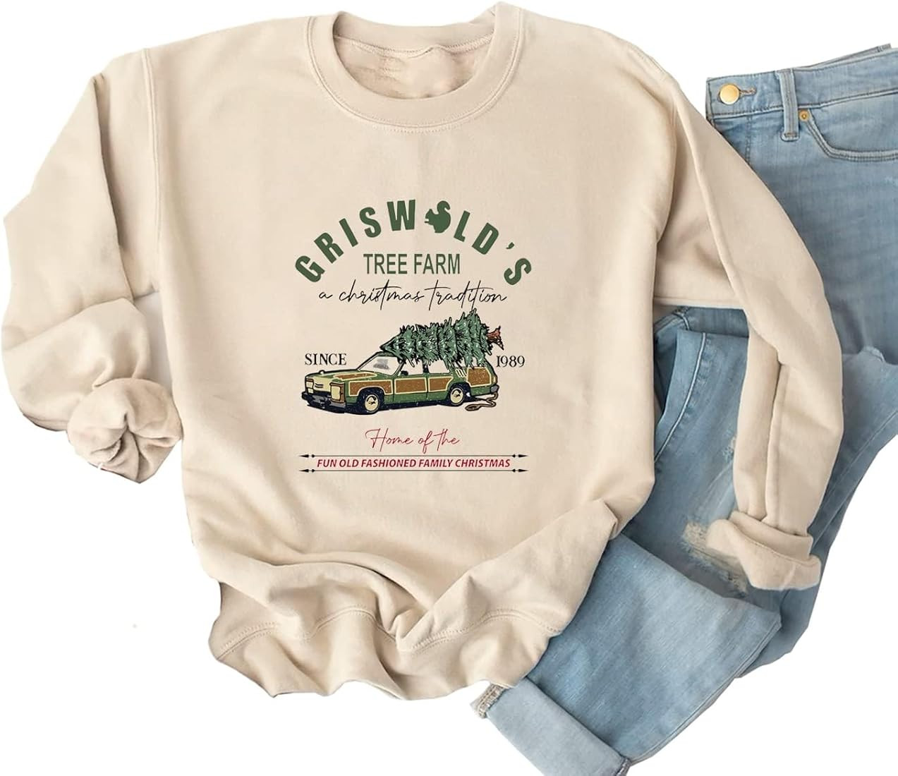 Ykomow Snowman Wine Cheers Sweatshirts Women Long Sleeve Christmas Graphic Tees Funny Xmas Tops | Amazon (US)