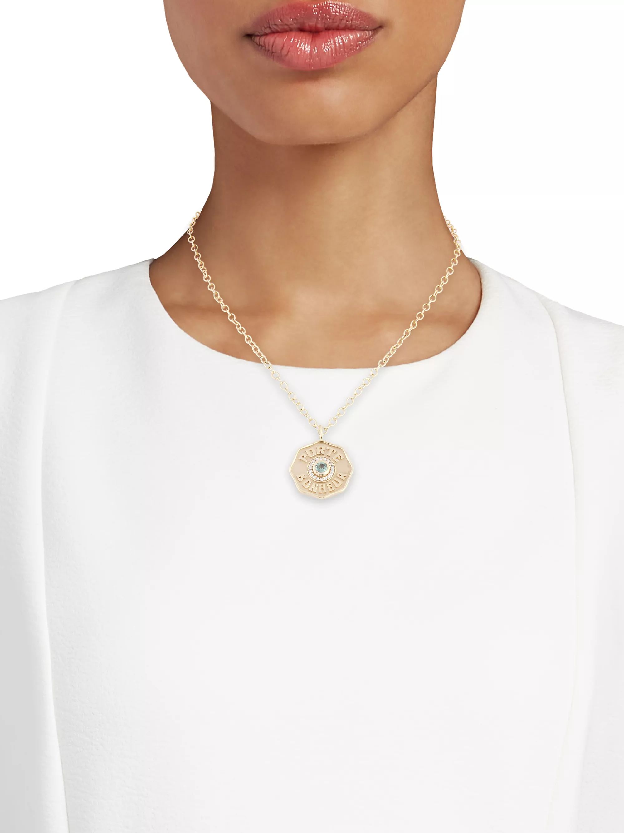 Je Porte Bonheur 14K Yellow Gold & Alexandrite Necklace | Saks Fifth Avenue