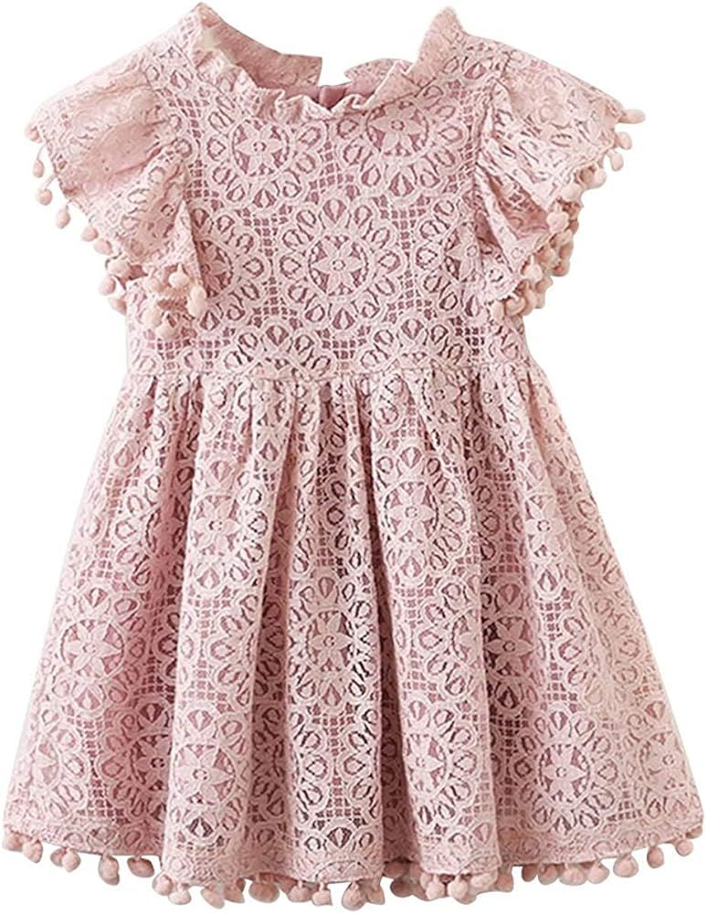 2Bunnies Girl Vintage Lace Boho Party Princess Flower Girl Dress | Amazon (US)