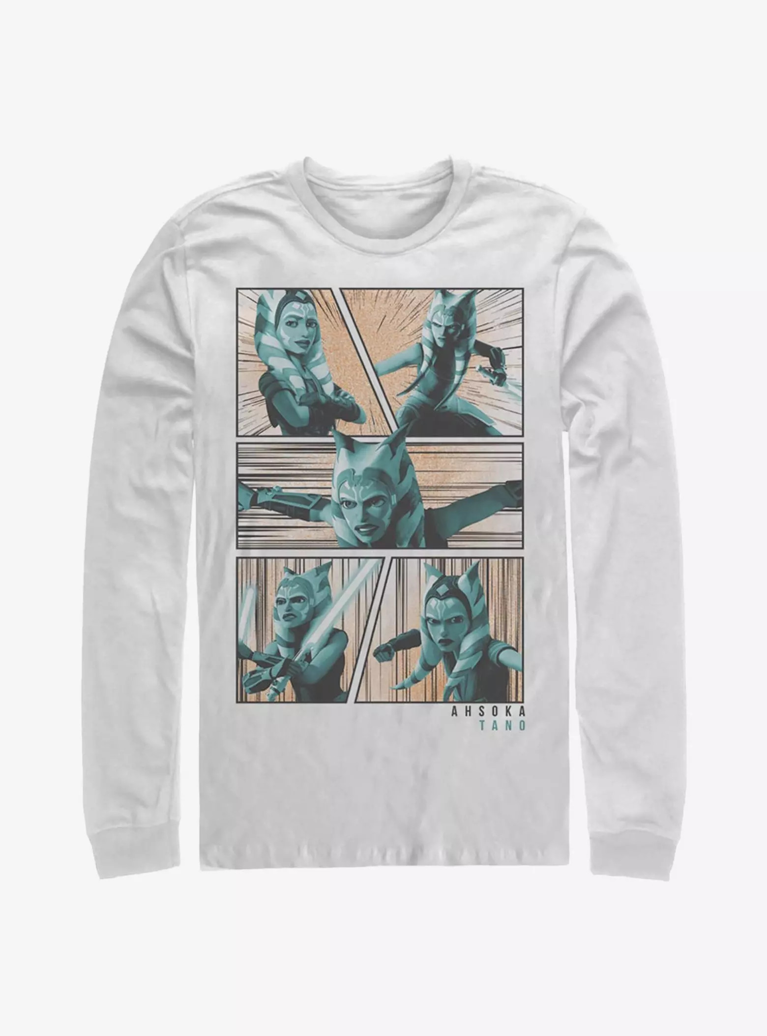 Star Wars: The Clone Wars Ahsoka Panels Long-Sleeve T-Shirt | BoxLunch