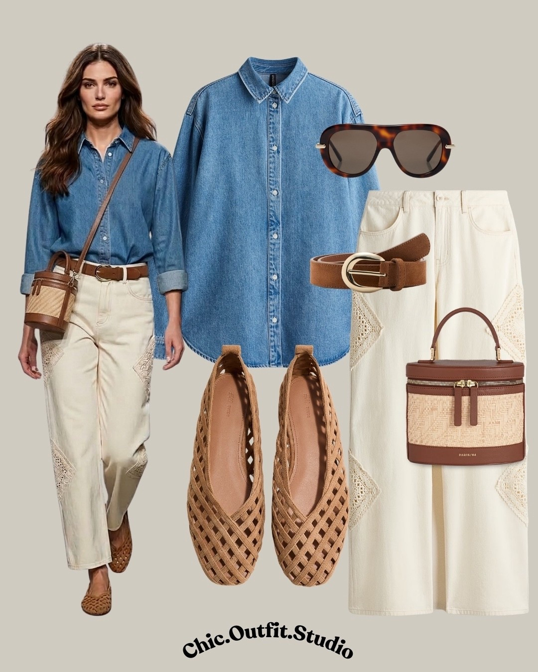 Jeans with crochet details
✨Jeans with crochet details paired with a relaxed denim shirt create a modern spring outfit that blends texture with everyday ease. Styled with woven flats and warm neutral accessories, this look is perfect for casual office days, weekend outings, city walks, or coffee dates. A fresh take on denim that feels elevated, effortless, and ideal for transitional spring weather.
✨Tags: jeans with crochet details outfit, denim on denim spring outfit, casual chic spring outfit women, textured denim outfit, European casual style, everyday elevated outfit, spring denim outfit ideas, relaxed smart casual look

#LTKstyletip #LTKjeans #LTKspring