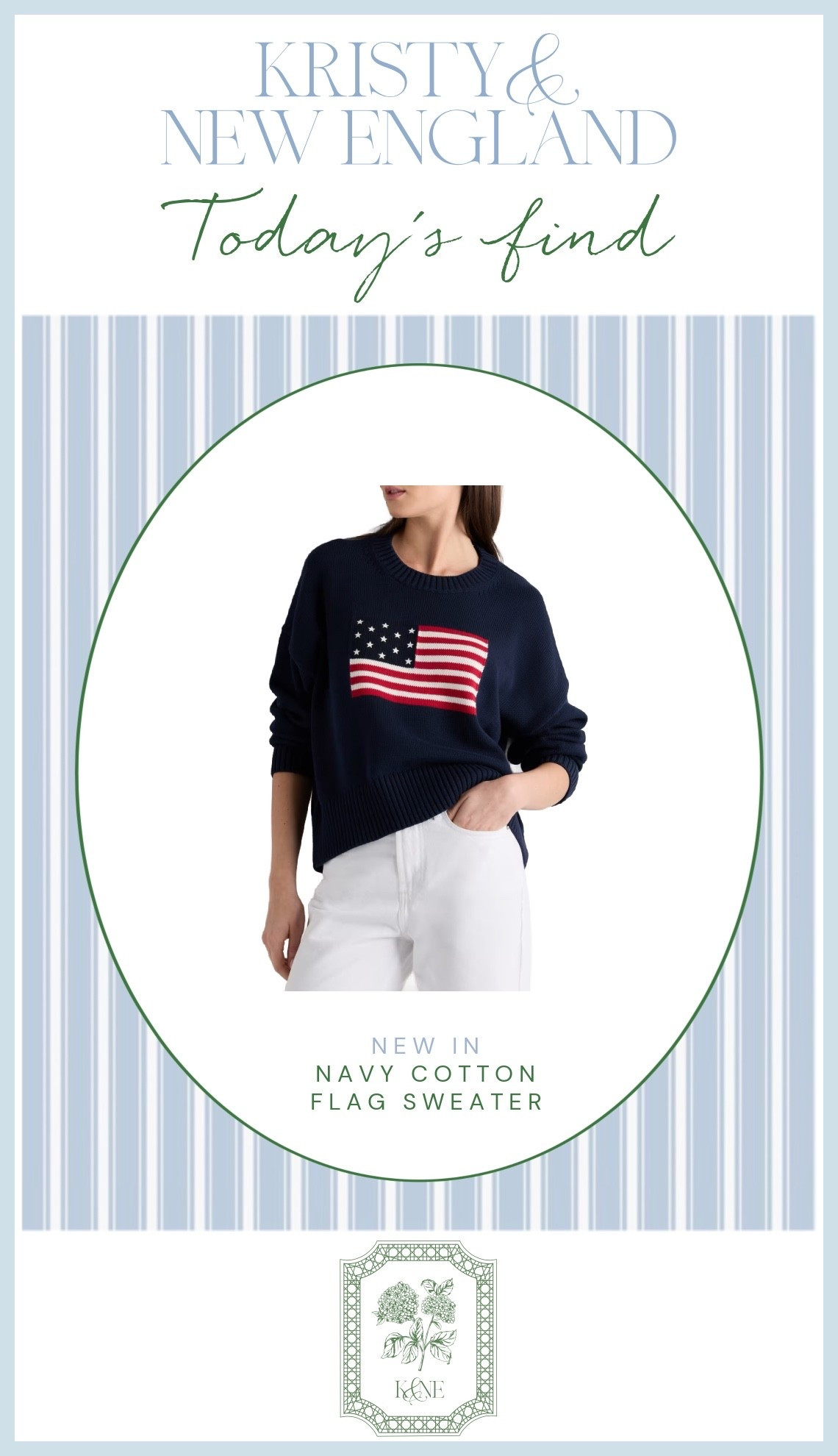 Cotton navy flag sweater

#LTKOver40 #LTKSeasonal #LTKSaleAlert