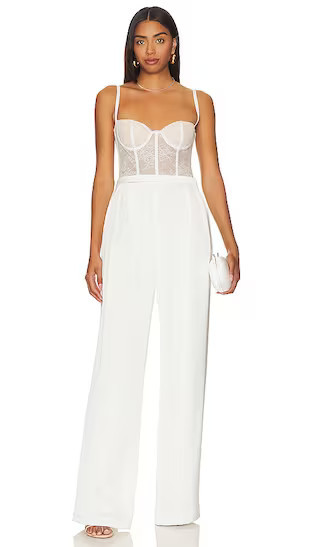 Tink Jumpsuit in Ivory Off White Jumpsuit Dressy Jumpsuit Wedding Jumpsuit Outfit Jumpsuit Summer | Revolve Clothing (Global)