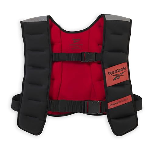 Reebok Weighted Vest 12lb – Premium Material, Adjustable Fit, Reflective Elements for Full-Body Workouts, Strength Training, and Rehabilitation | Amazon (US)
